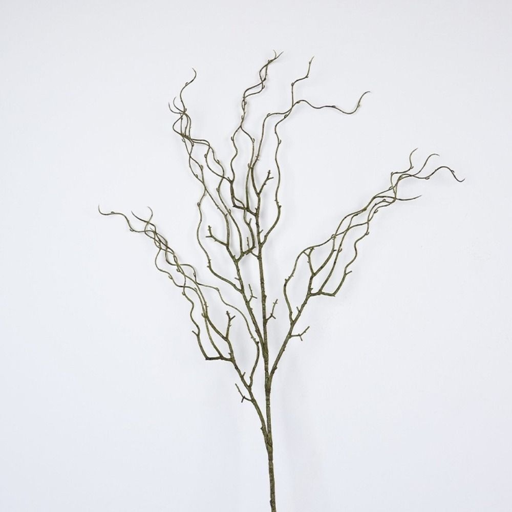 Branch Curly Willow - กิ่งหลิวเทียมยาว 120 ซม. 4 แฉก เนื้อนุ่ม