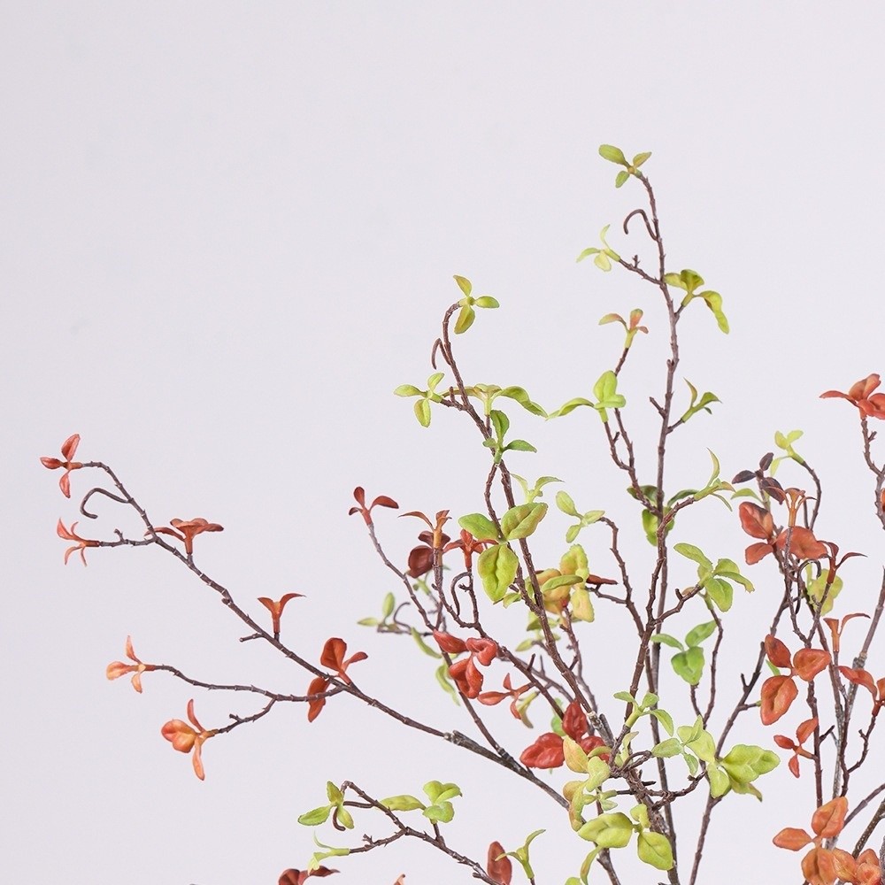 Branch Curly Willow - กิ่งวิลโลว์ประดิษฐ์สัมผัสเหมือนจริง สำหรับตกแต่งแจกัน พลาสติกประดิษฐ์ ใบไม้สีเขียว กิ่งก้านงอ ต้นไม้ปลอม