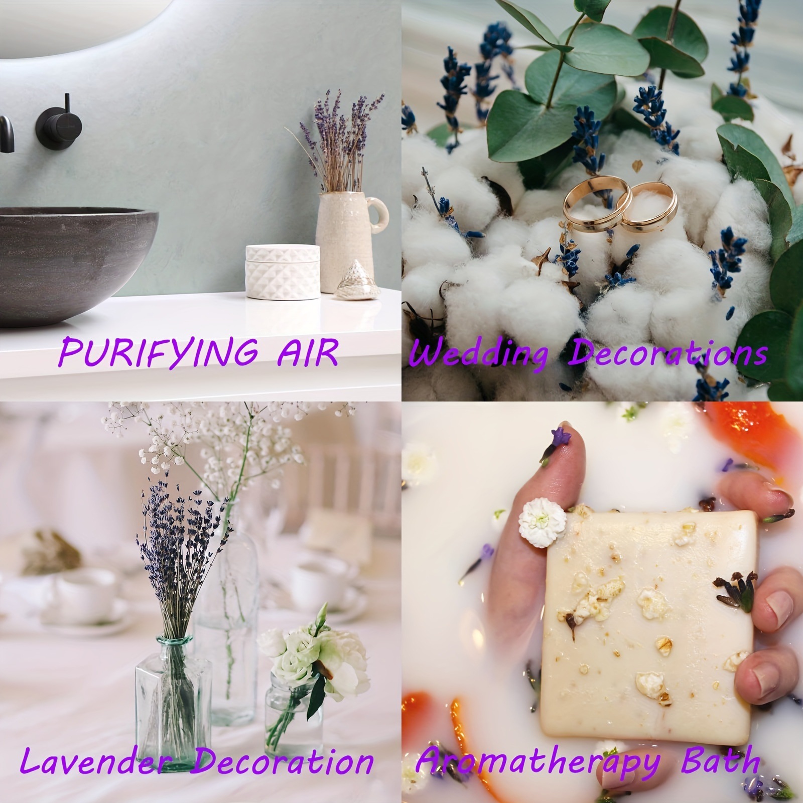 200 ชิ้น/ช่อ ดอกลาเวนเดอร์แห้ง - Dried Flower Bunch บทวิจารณ์และราคา