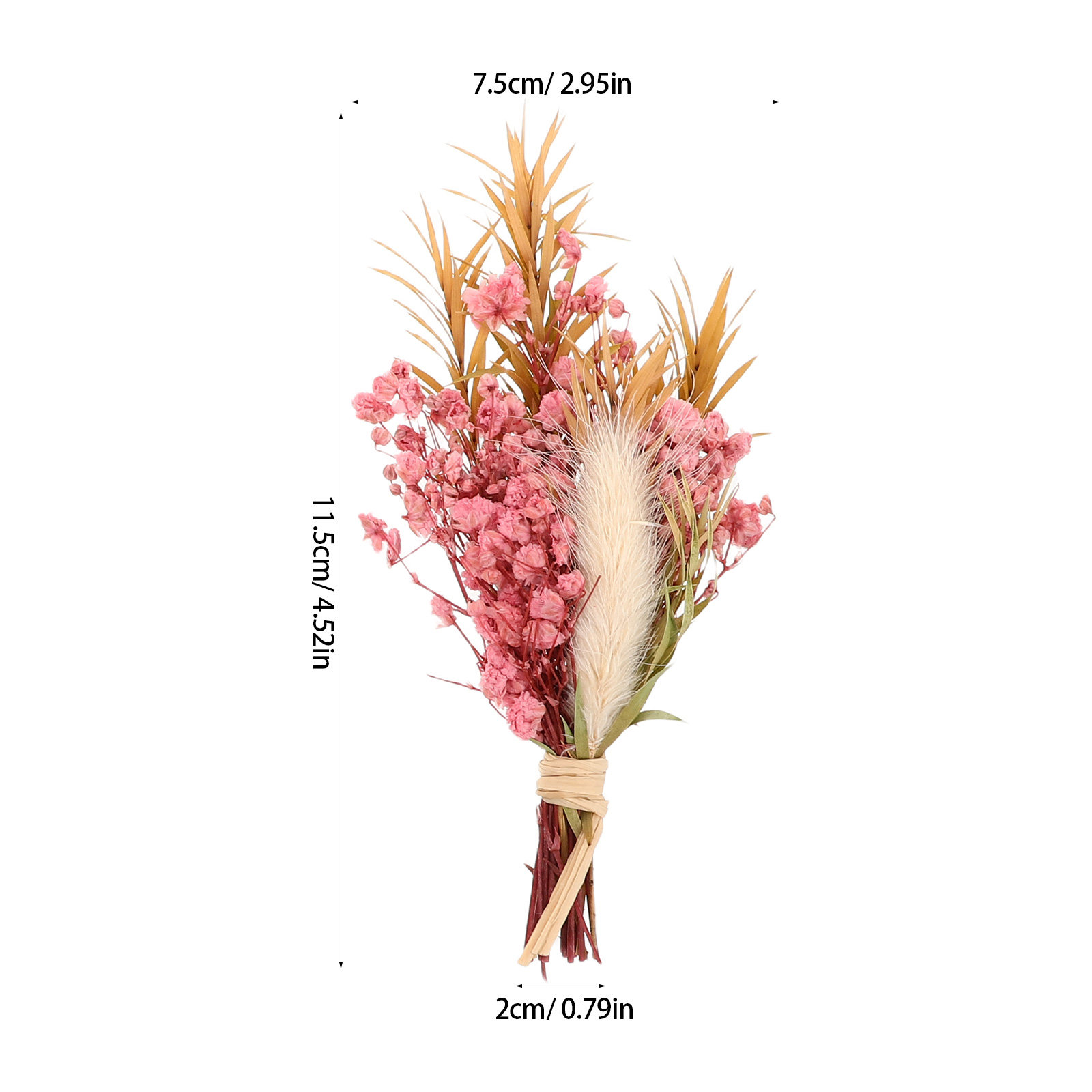 ช่อดอกไม้แห้งขนาดเล็ก 3 ชิ้น ช - Dried Flower Bunch บทวิจารณ์และราคา
