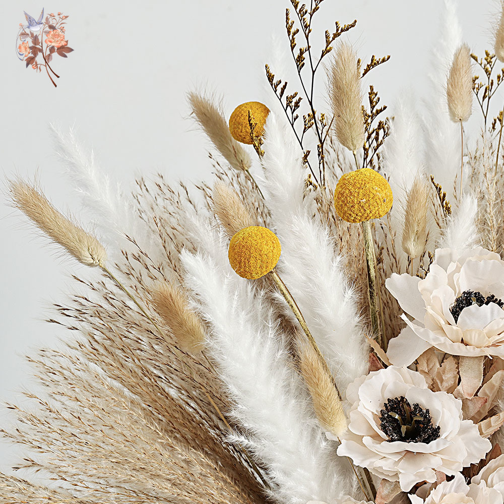 55 ชิ้นประดิษฐ์ดอกไม้ช่อดอกไม้ - Dried Flower Bunch บทวิจารณ์และราคา
