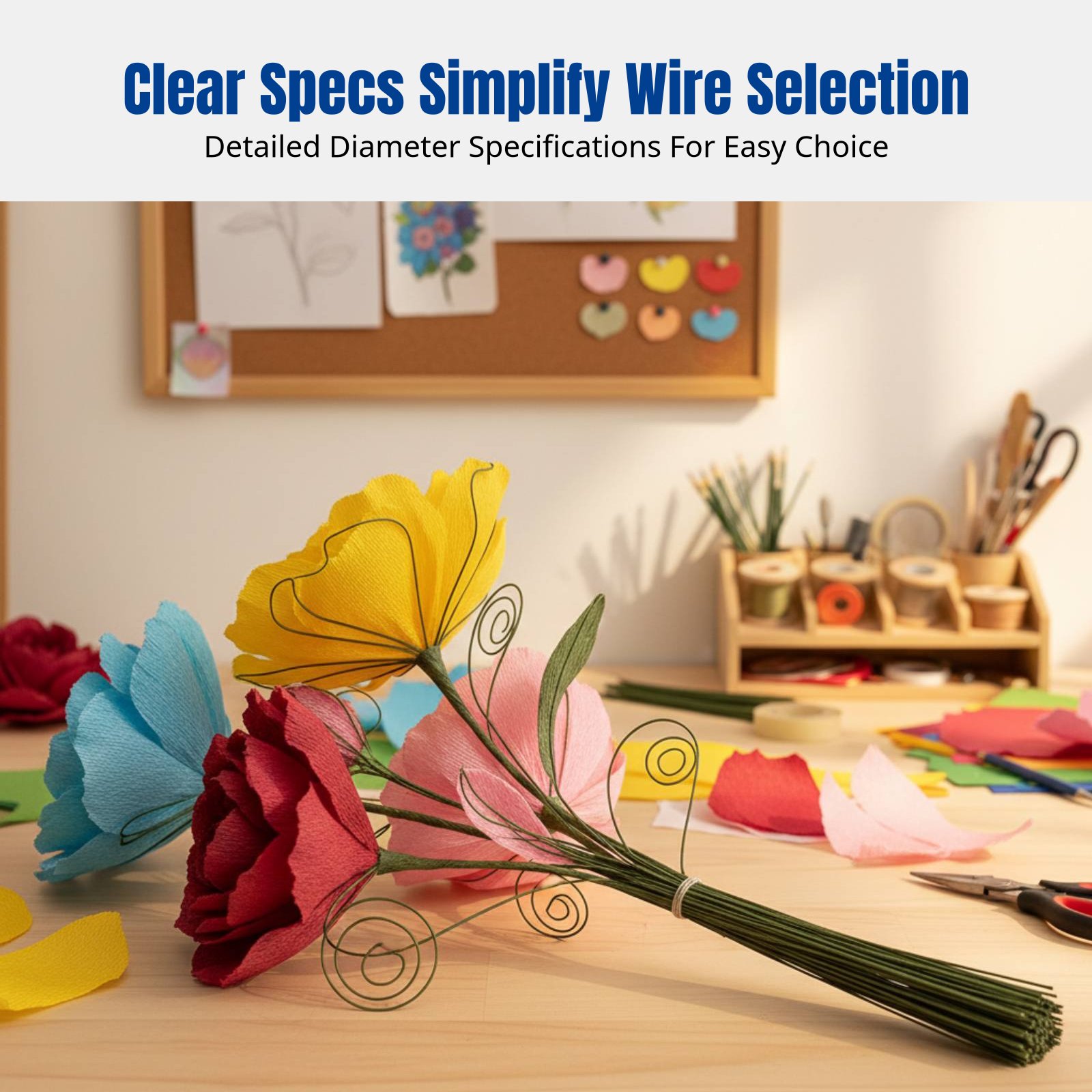 ลวดก้านดอกไม้ DIY งานฝีมือ, ลว - Flower Supply บทวิจารณ์และราคา