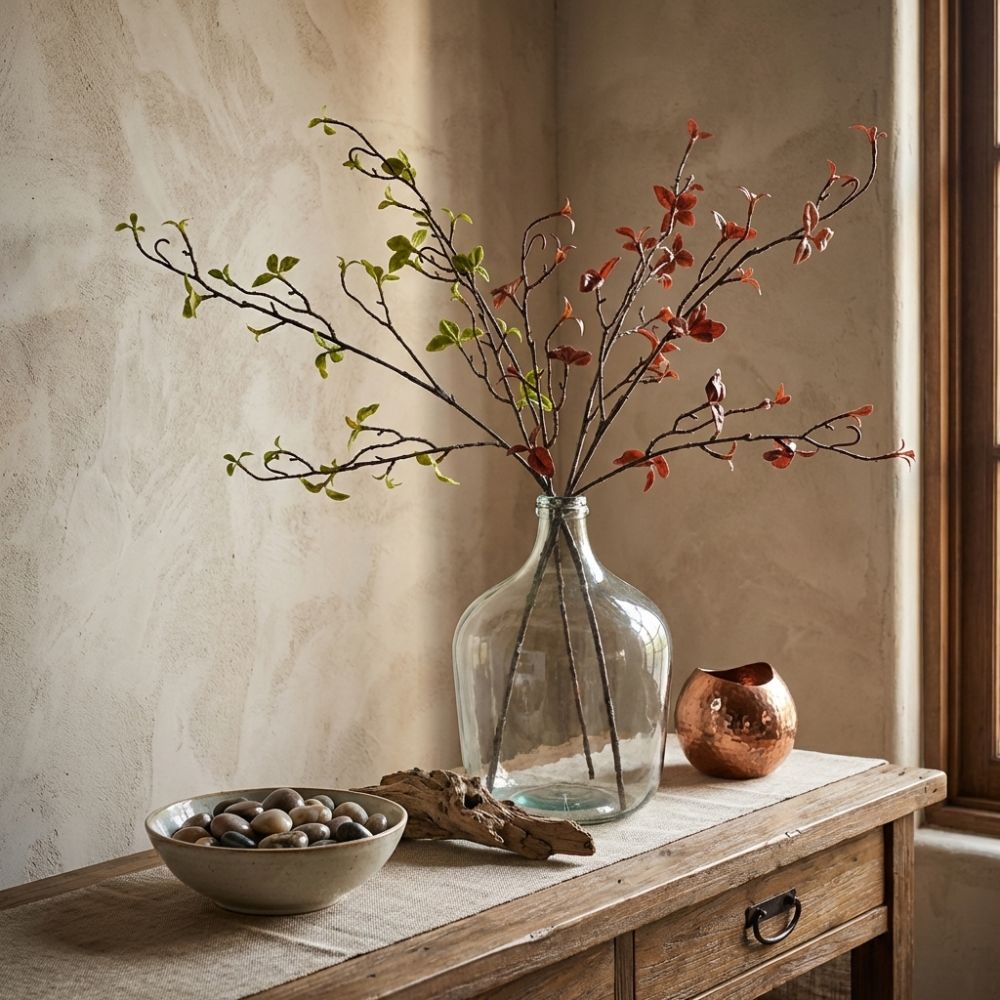 กิ่งวิลโลว์ประดิษฐ์สัมผัสเหมือ - Branch Curly Willow บทวิจารณ์และราคา
