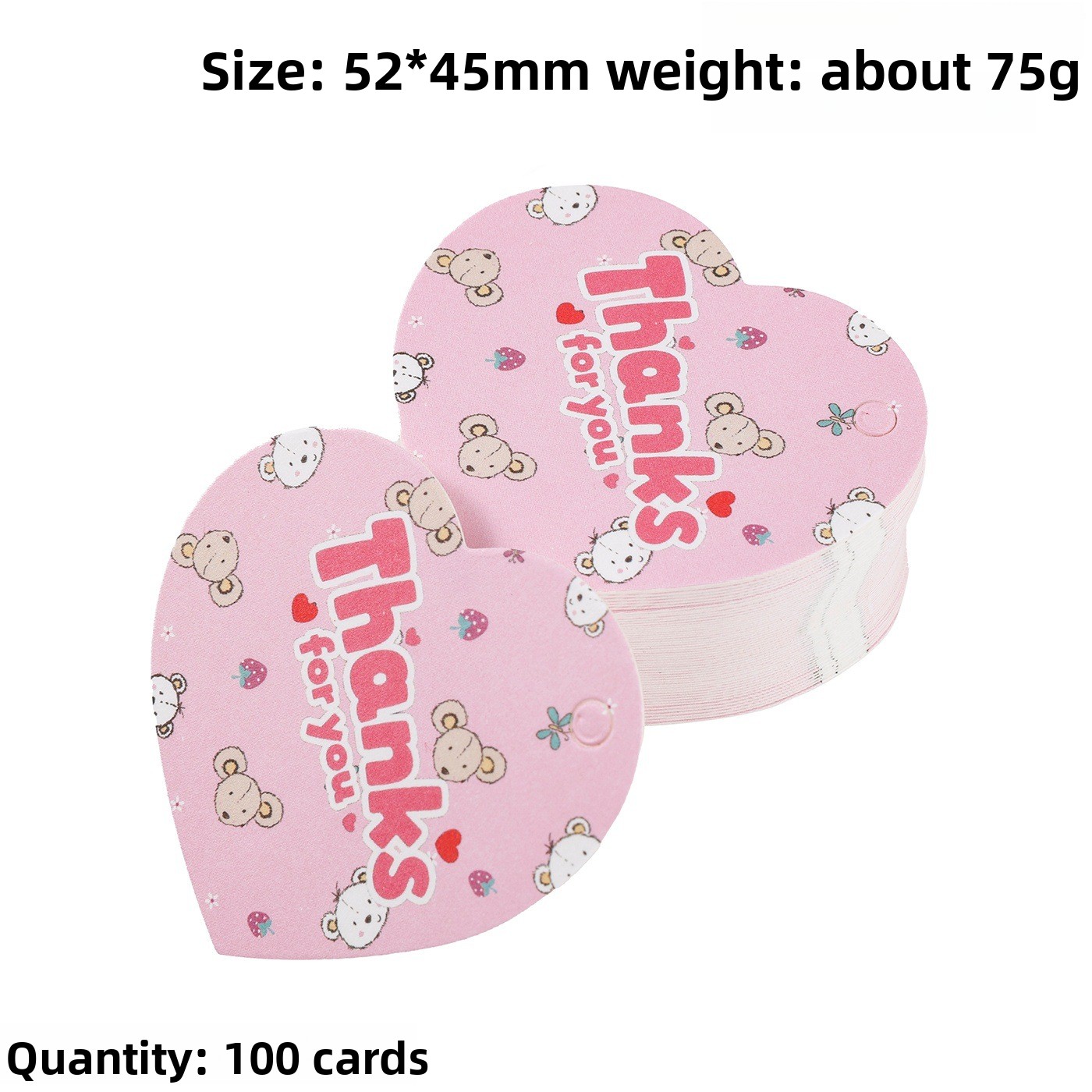 ป้ายขอบคุณ 100 ชิ้น รูปหัวใจ ส - Flower Supply บทวิจารณ์และราคา