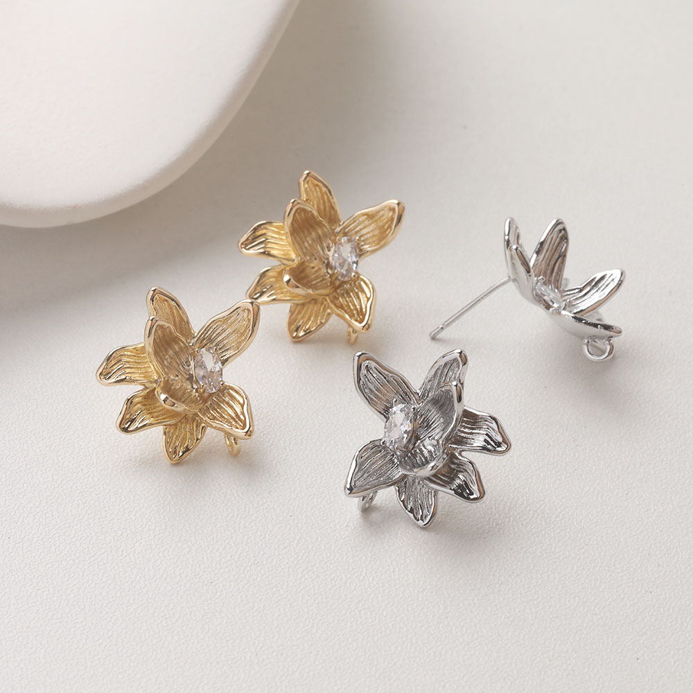 4PCS Dainty ดอกไม้หู Studs ต่า - Flower Supply บทวิจารณ์และราคา