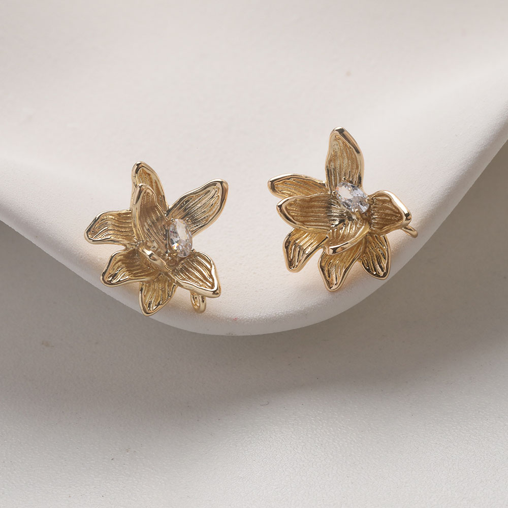 4PCS Dainty ดอกไม้หู Studs ต่า - Flower Supply บทวิจารณ์และราคา