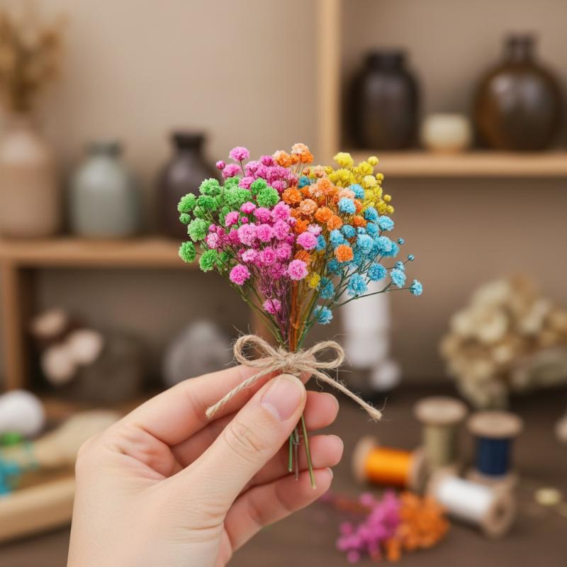 ช่อดอกไม้แห้งธรรมชาติขนาดเล็กส - Dried Flower Bunch บทวิจารณ์และราคา